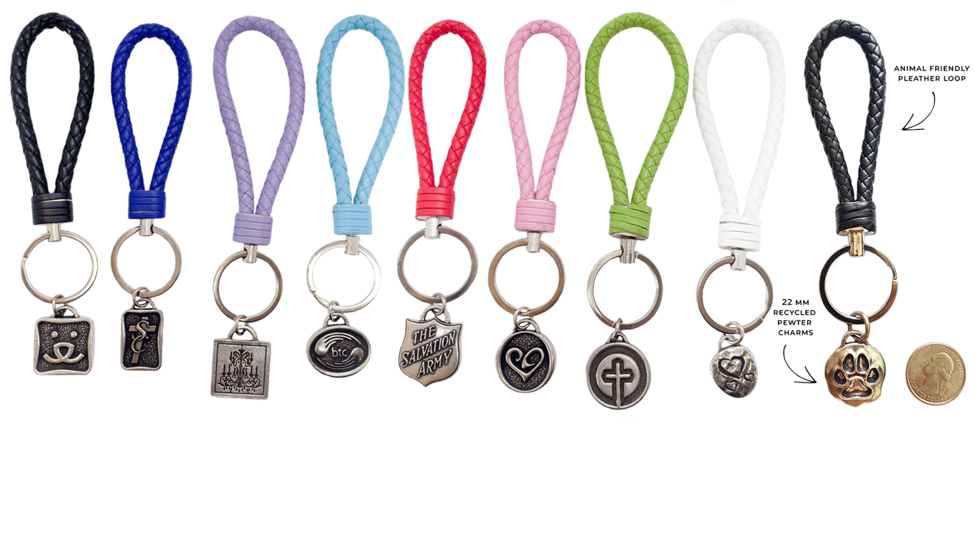 custom charm fobs color options