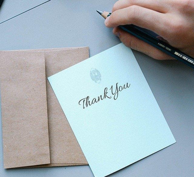 5 ways to engage donors - thank you note