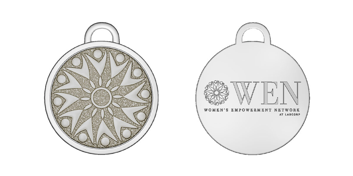 WEN women's empowerment bracelets logo charm