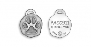 PAW charm with custom Back