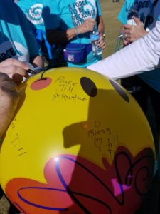 lung force phoenix walk memorial balloon