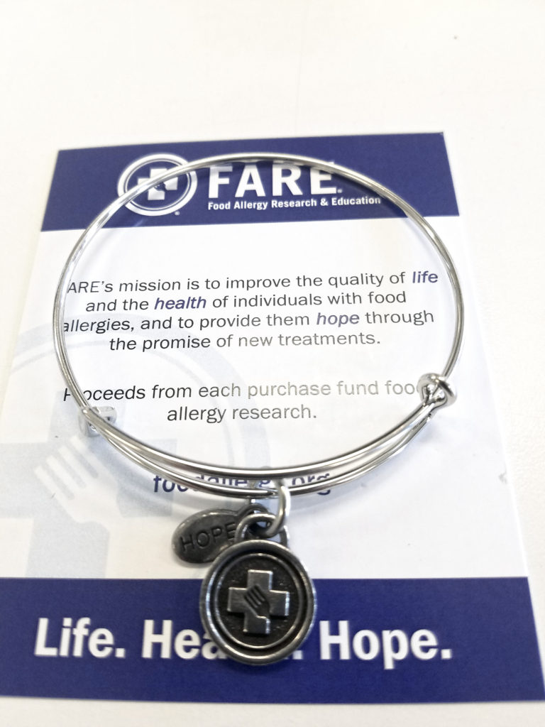 FARE fundraising bracelets symbol charm