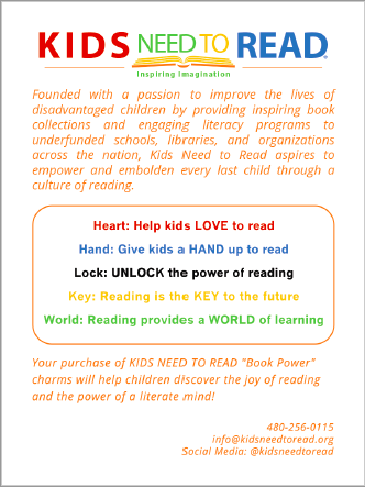 kids need to read charity bracelets card back