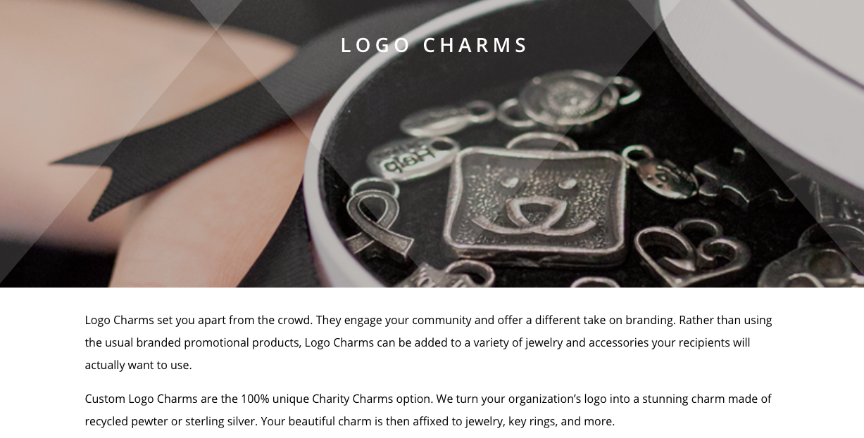 logo charms charity charms