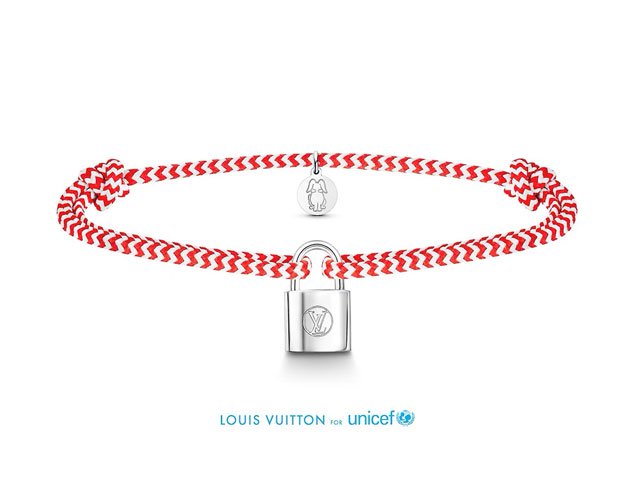 Louis Vuitton Silver lockit bracelet, sterling silver (Q95450)
