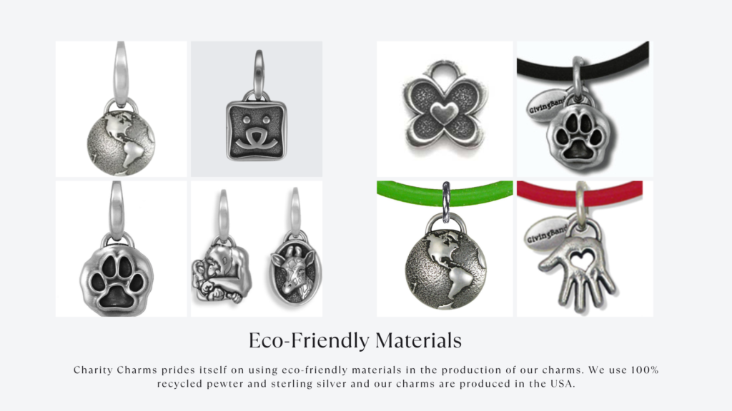 eco-friendly custom charms