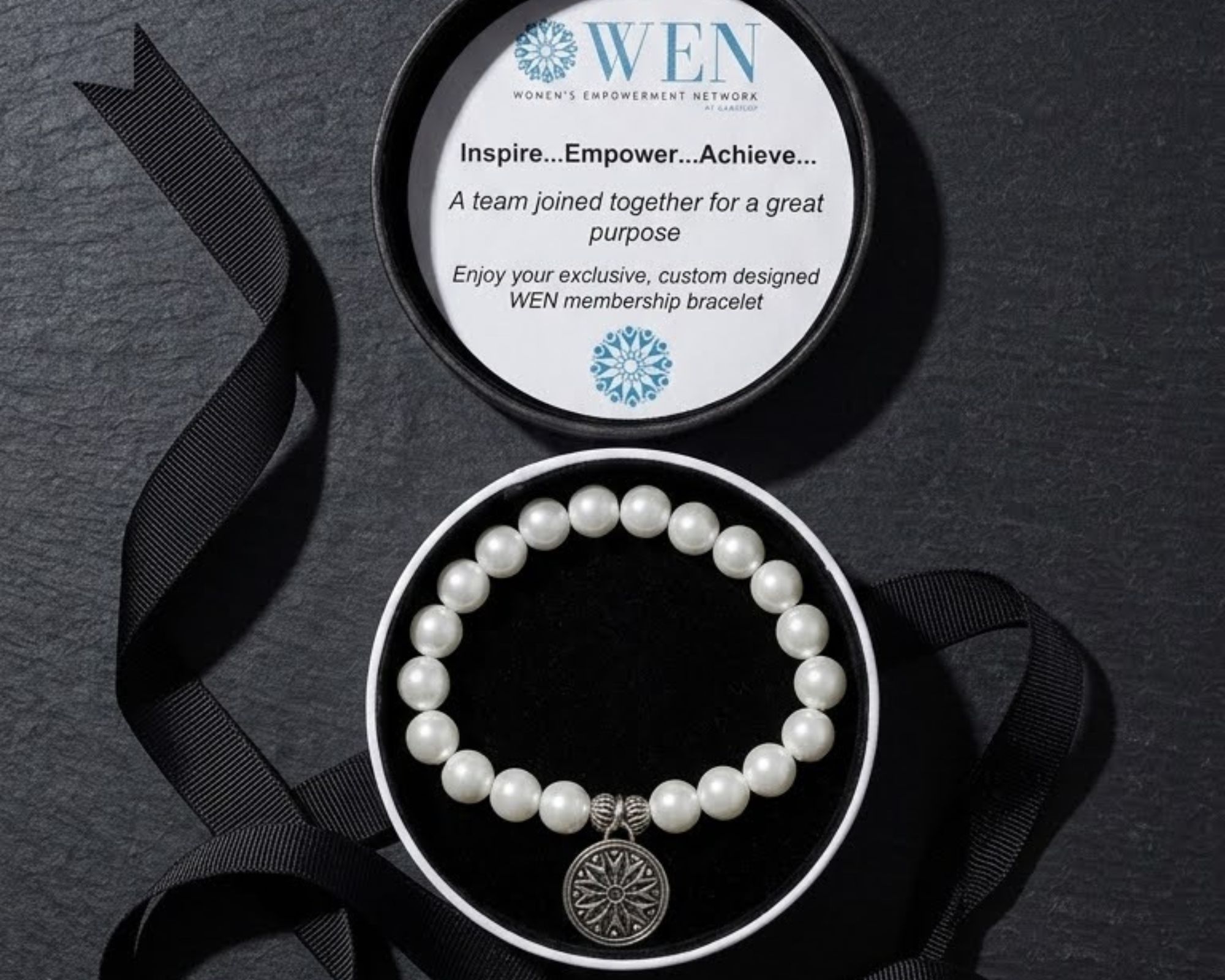 woman wearing WATT membership bracelet